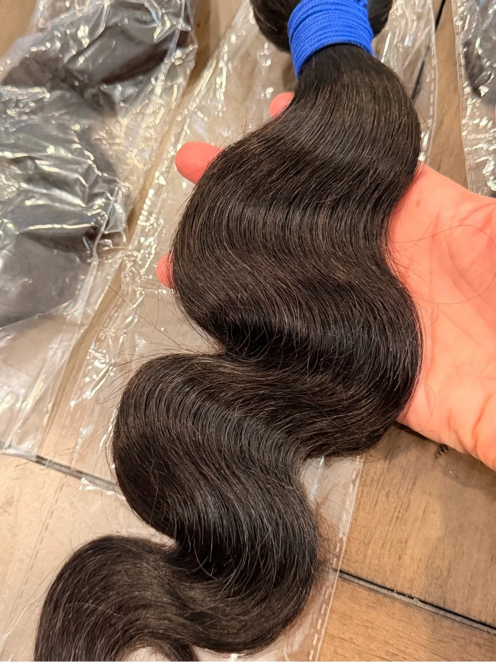 16” 18” 20” Natural Black Body Wave Human Hair 3 Bundle Sew In Weft #029